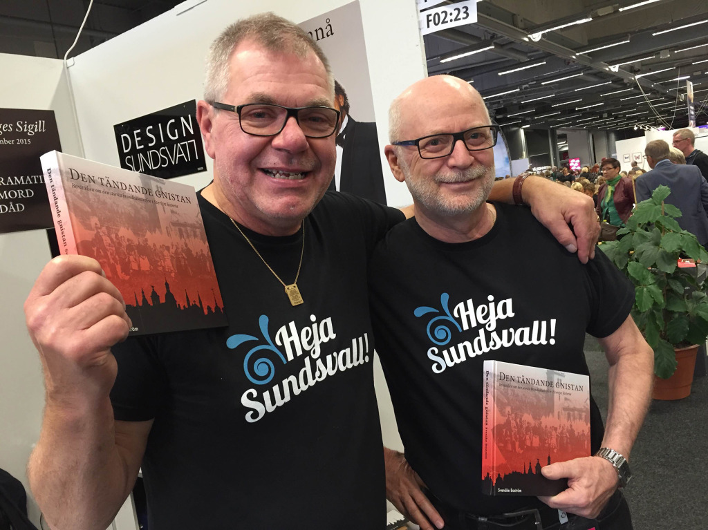 Heja Sundsvall! var den kommentar vi fick när vi hade dessa t-shirts.