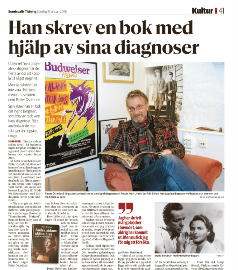 Sundsvalls Tidning 21 januari 2018.